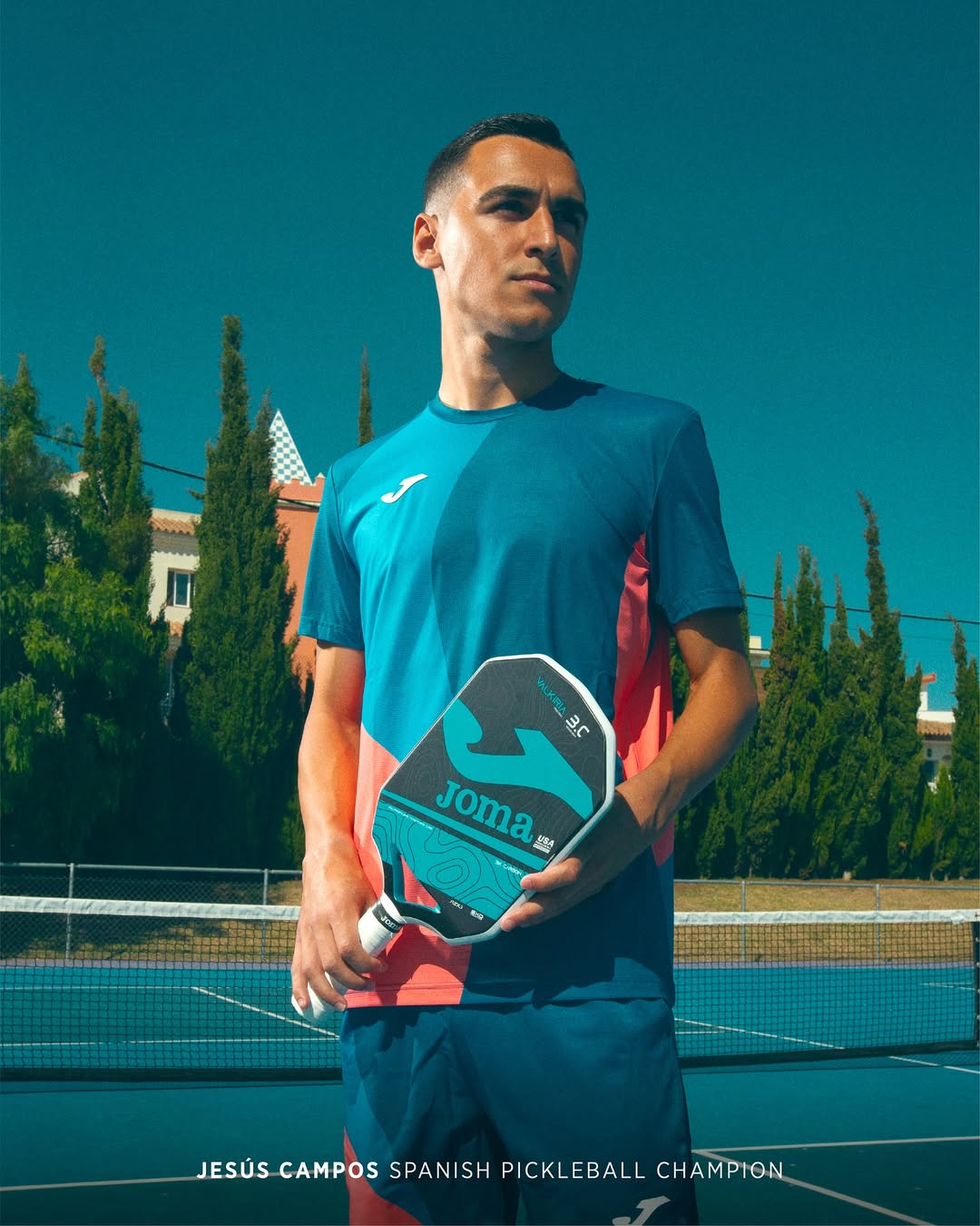 Jesús Campos — Spanish Pickleball Champion con pala JOMA